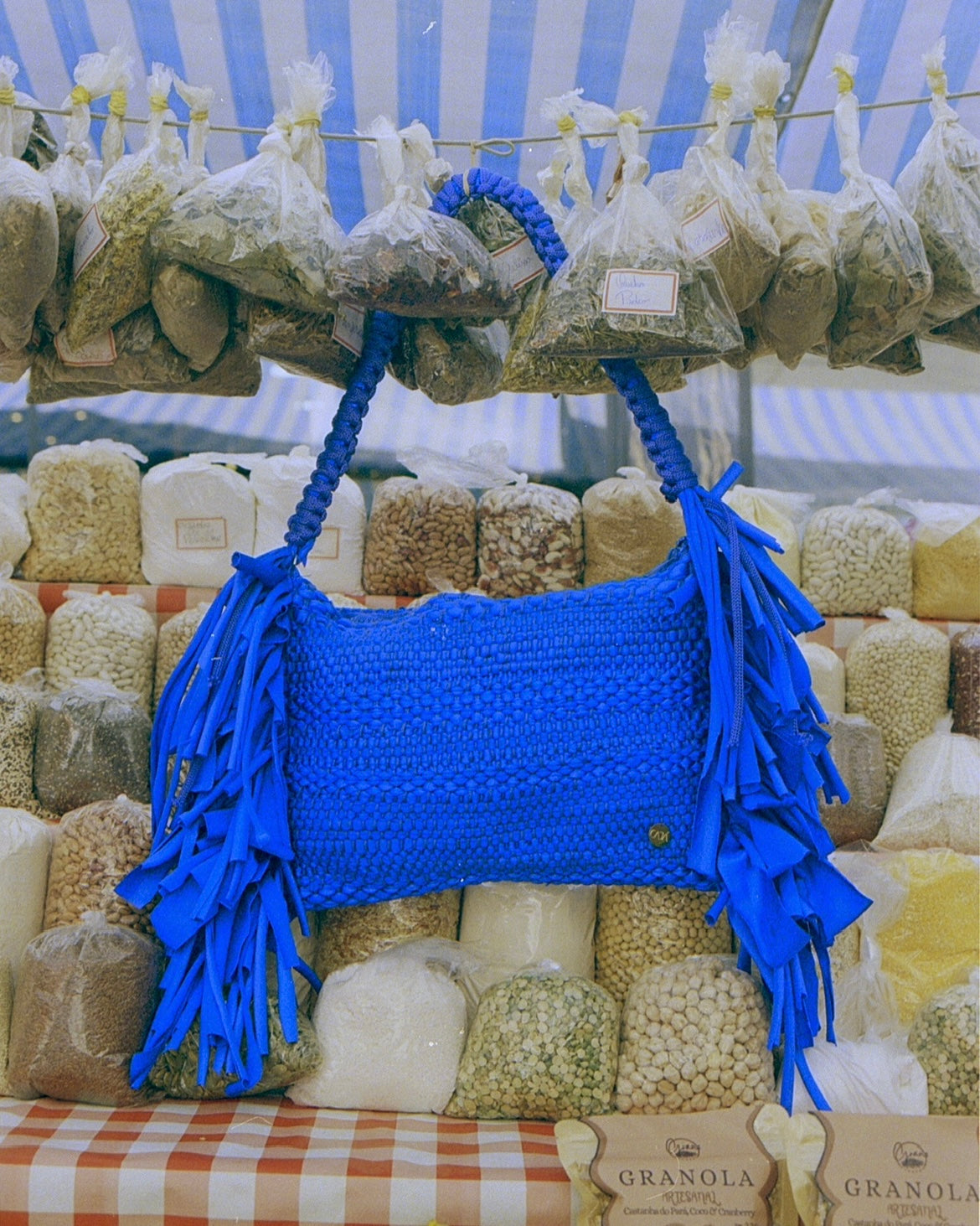 BOLSA FIAPO BAGUETE AZUL