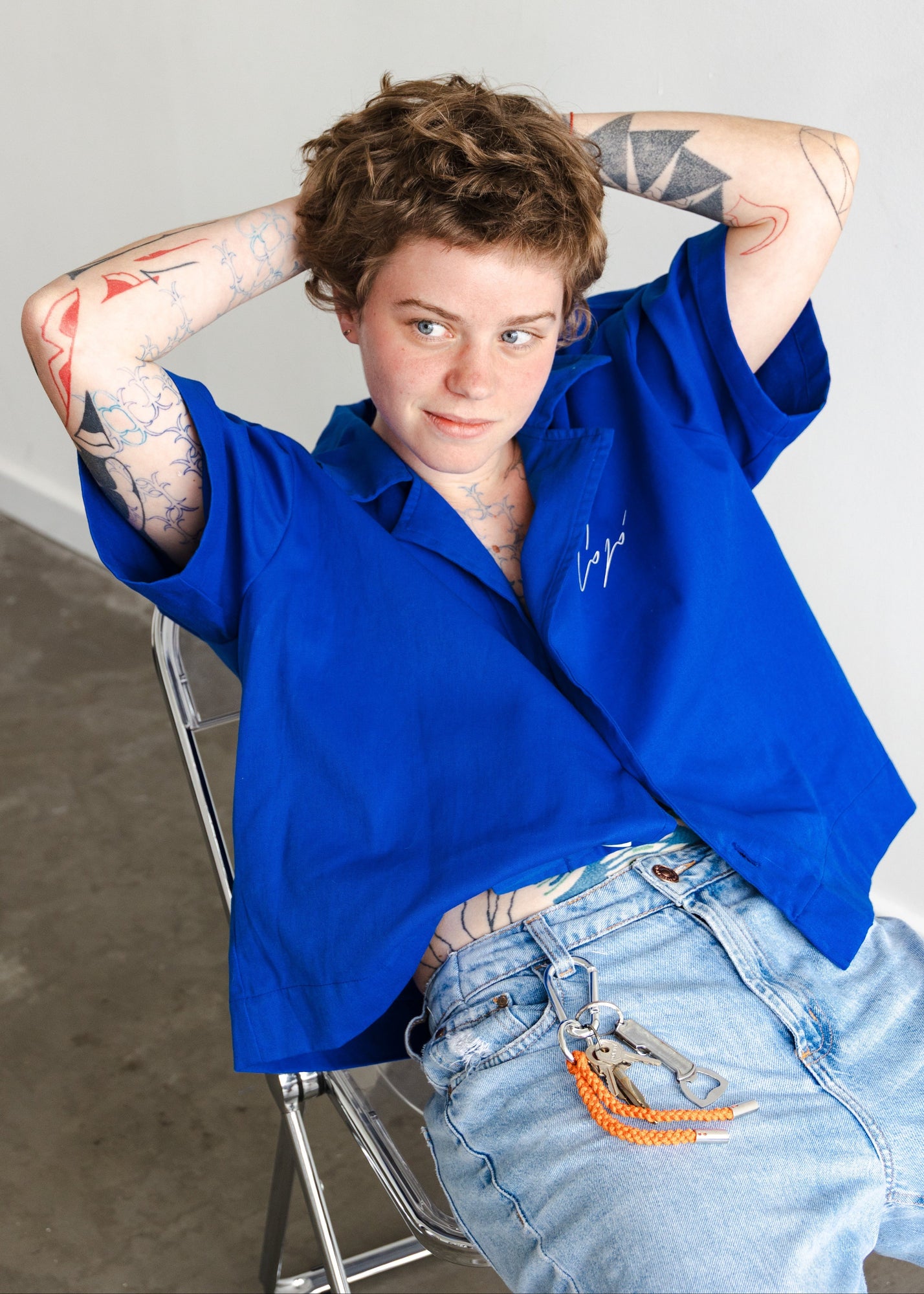 CAMISA XEY AZUL